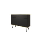 ORIANA Komoda KSZ 107 czarna | nogi czarne