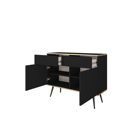 ORIANA Komoda KSZ 107 czarna | nogi czarne