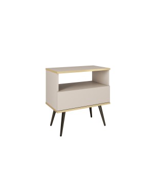 ORIANA Szafka nocna S 54 beżowa | nogi czarne