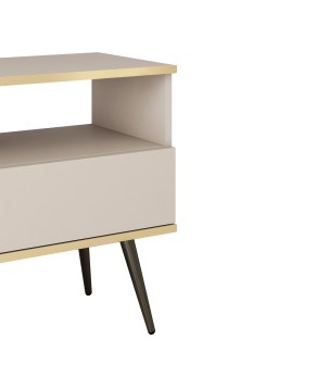 ORIANA Szafka nocna S 54 beżowa | nogi czarne