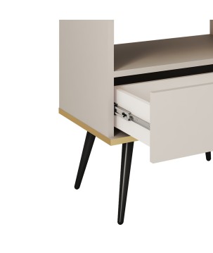 ORIANA Szafka nocna S 54 beżowa | nogi czarne