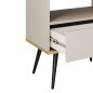 ORIANA Szafka nocna S 54 beżowa | nogi czarne