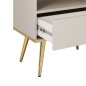 ORIANA Szafka nocna S 54 beżowa | nogi złote