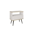 ORIANA Szafka nocna S 54 biała | nogi czarne