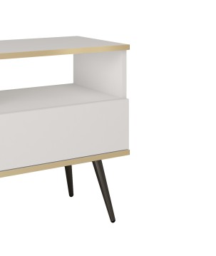ORIANA Szafka nocna S 54 biała | nogi czarne