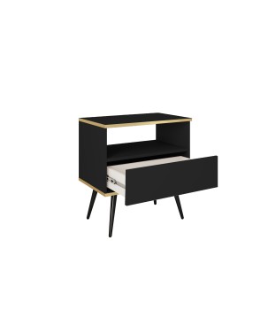 ORIANA Szafka nocna S 54 czarna | nogi czarne