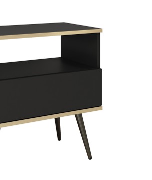 ORIANA Szafka nocna S 54 czarna | nogi czarne