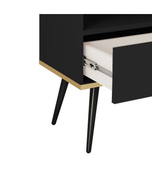 ORIANA Szafka nocna S 54 czarna | nogi czarne