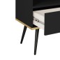 ORIANA Szafka nocna S 54 czarna | nogi czarne