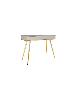 ORIANA Toaletka T 102 beżowa | nogi złote