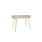 ORIANA Toaletka T 102 beżowa | nogi złote