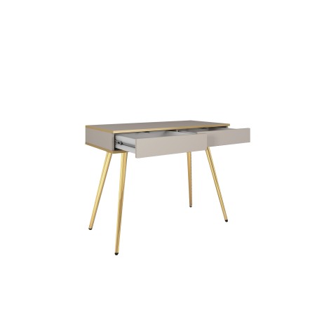 ORIANA Toaletka T 102 beżowa | nogi złote