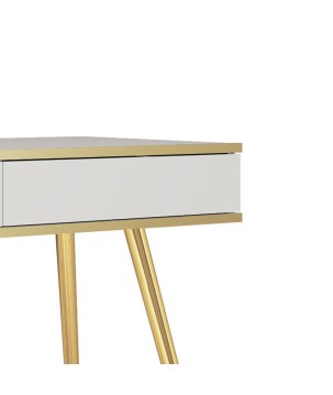 ORIANA Toaletka T 102 biała | nogi złote