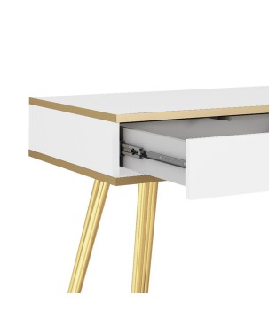 ORIANA Toaletka T 102 biała | nogi złote
