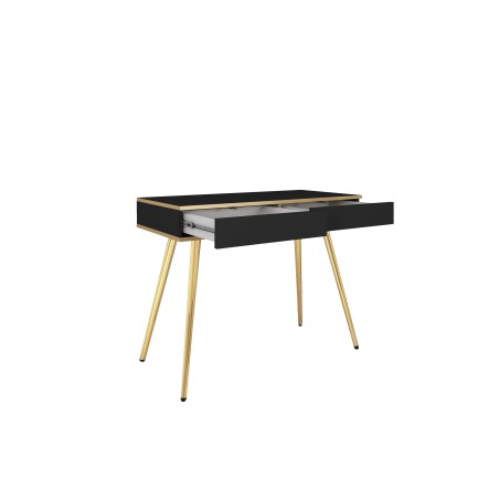 ORIANA Toaletka T 102 czarna | nogi złote