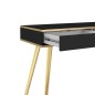 ORIANA Toaletka T 102 czarna | nogi złote