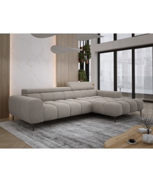 Narożnik PLAZA MINI wolnostojący Prawostronny w tkaninie Promocyjnej APHRODITE 04 WERSAL