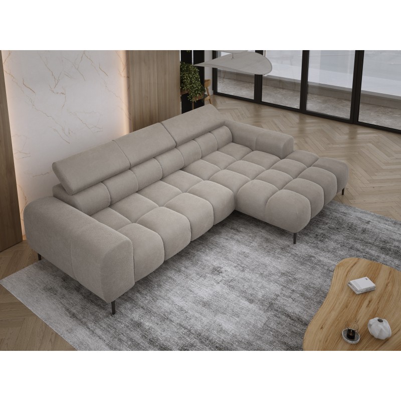 Narożnik PLAZA MINI wolnostojący Prawostronny w tkaninie Promocyjnej APHRODITE 04 WERSAL