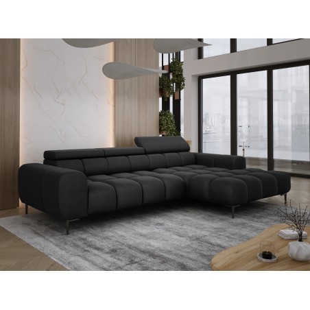 Narożnik PLAZA MINI wolnostojący Prawostronny w tkaninie Promocyjnej SOLAR 99 WERSAL