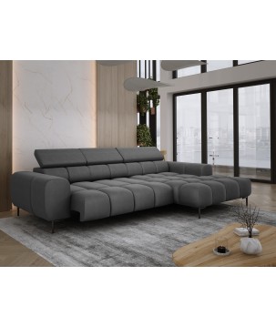 Narożnik PLAZA MINI wolnostojący Prawostronny w tkaninie Promocyjnej SOLAR 96 WERSAL