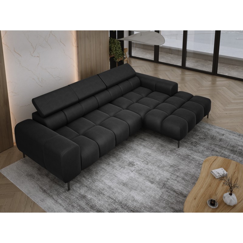 Narożnik PLAZA MINI wolnostojący Prawostronny w tkaninie Promocyjnej SOLAR 99 WERSAL