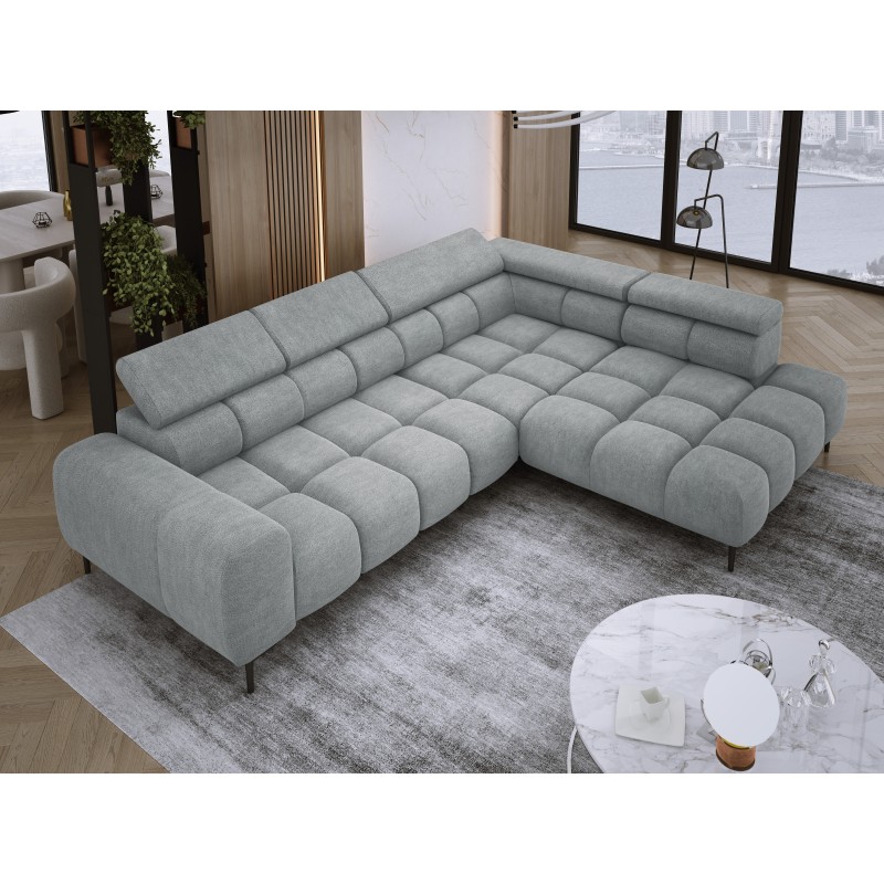 Narożnik PLAZA L wolnostojący Prawostronny w tkaninie CLOUD 81 WERSAL