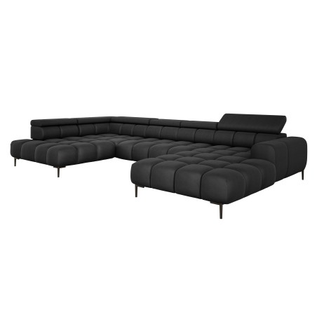 Narożnik PLAZA XL Lewostronny Elektryczna regulacja Tkanina SOLAR 99 WERSAL