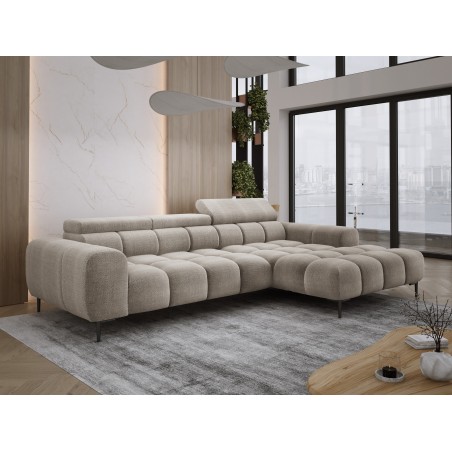 Narożnik PLAZA MINI wolnostojący Prawostronny w tkaninie EDEN 04 WERSAL