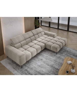 Narożnik PLAZA MINI wolnostojący Prawostronny w tkaninie EDEN 04 WERSAL