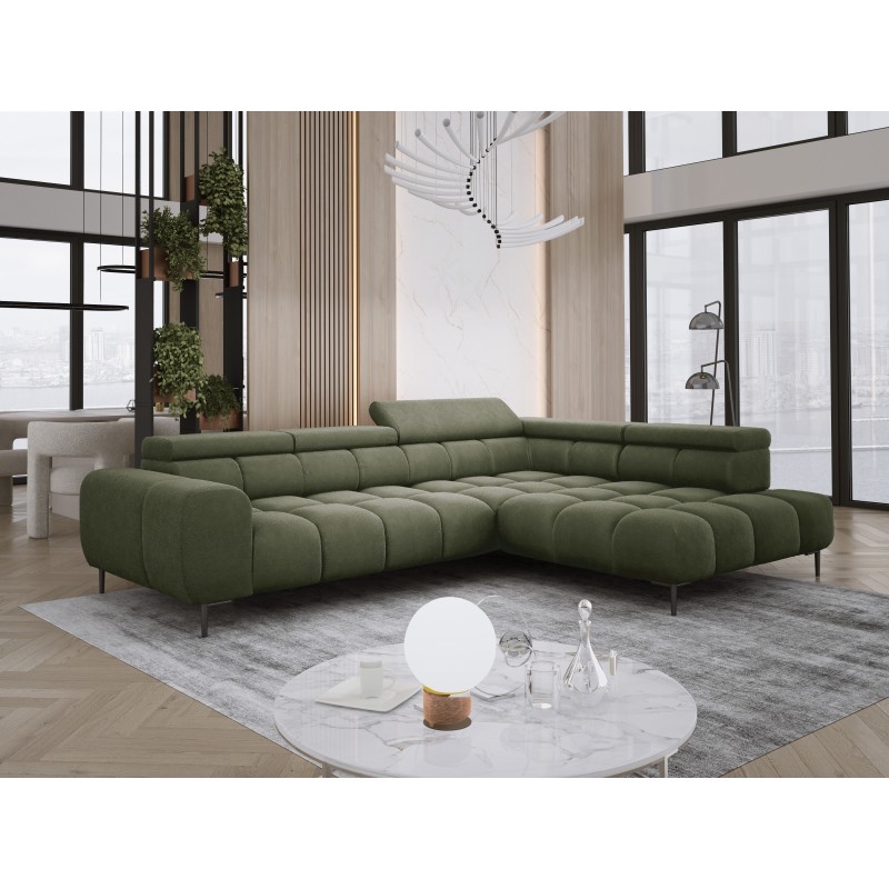 Narożnik PLAZA L wolnostojący Prawostronny w tkaninie Promocyjnej APHRODITE 12 WERSAL