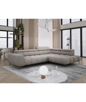 Narożnik PLAZA L wolnostojący Prawostronny w tkaninie Promocyjnej APHRODITE 04 WERSAL