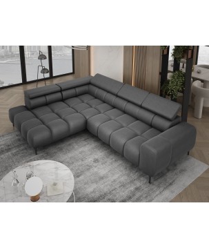 Narożnik PLAZA L wolnostojący Lewostronny w tkaninie Promocyjnej SOLAR 96 WERSAL