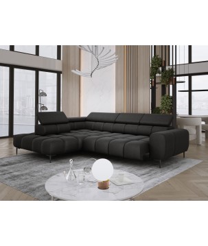 Narożnik PLAZA L wolnostojący Lewostronny w tkaninie Promocyjnej SOLAR 99 WERSAL