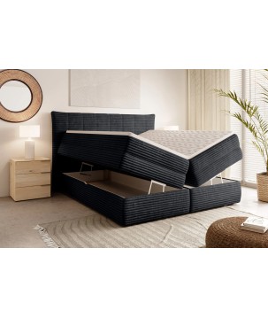 Łóżko Kontynentalne AMBER 160 Box spring 2 x pojemnik WERSAL