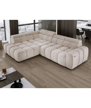 Narożnik BULL L Lewostronny z Elektryczną Regulacją SALVADOR 01 WERSAL