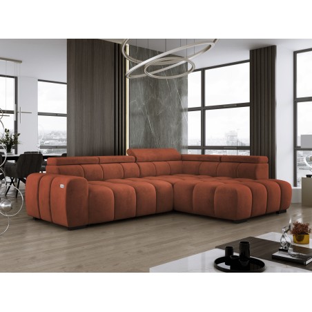 Narożnik BULL L Prawostronny z Elektryczną Regulacją SALVADOR 07 WERSAL