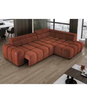 Narożnik BULL L Prawostronny z Elektryczną Regulacją SALVADOR 07 WERSAL