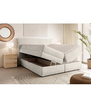 Łóżko Kontynentalne AMBER 140 Box spring 2 x pojemnik WERSAL