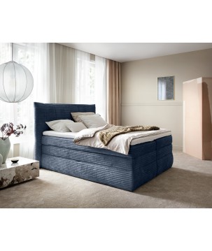 Łóżko Kontynentalne AMBER 140 Box spring 2 x pojemnik WERSAL