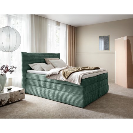 Łóżko Kontynentalne AMBER 140 Box spring 2 x pojemnik WERSAL