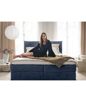 Łóżko Kontynentalne AMBER 140 Box spring 2 x pojemnik WERSAL