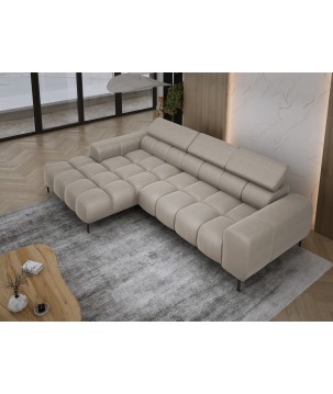 Narożnik PLAZA MINI Lewostronny w tkaninie Promocyjnej SOLAR 16 WERSAL