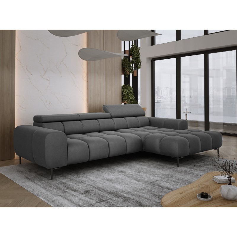 Narożnik PLAZA MINI Prawostronny w tkaninie Promocyjnej SOLAR 96 WERSAL