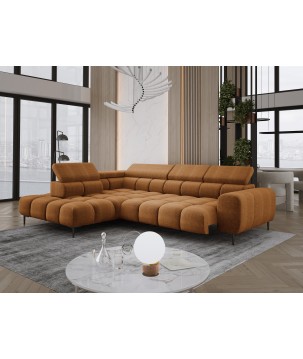 Narożnik PLAZA L Lewostronny w tkaninie EDEN 10 WERSAL