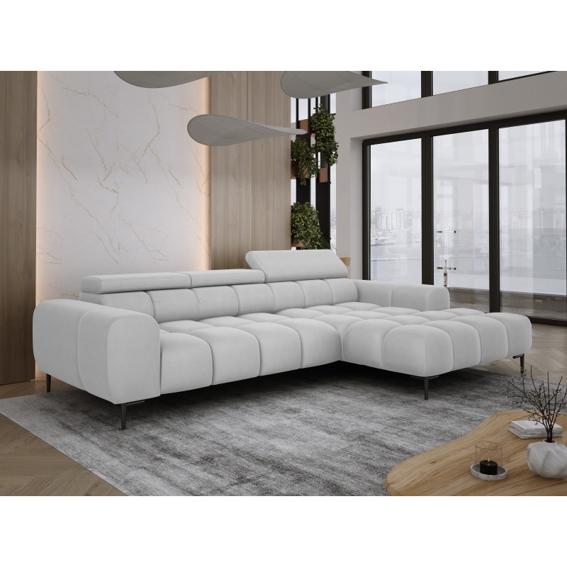 Narożnik PLAZA MINI Prawostronny w tkaninie SOLAR 80 WERSAL