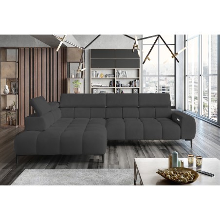 Narożnik PLAZA L Lewostronny w tkaninie Solar 96 WERSAL