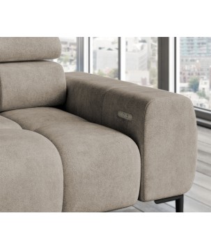 Narożnik PLAZA L Prawostronny w tkaninie Solar 16 WERSAL