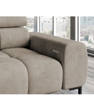 Narożnik PLAZA L Lewostronny w tkaninie Solar 16 WERSAL