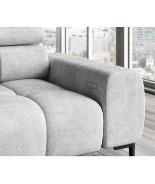 Narożnik PLAZA L Prawostronny w tkaninie Solar 80 WERSAL