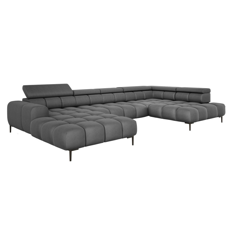 Narożnik PLAZA XL Prawostronny Elektryczna regulacja Tkanina SOLAR 96 WERSAL